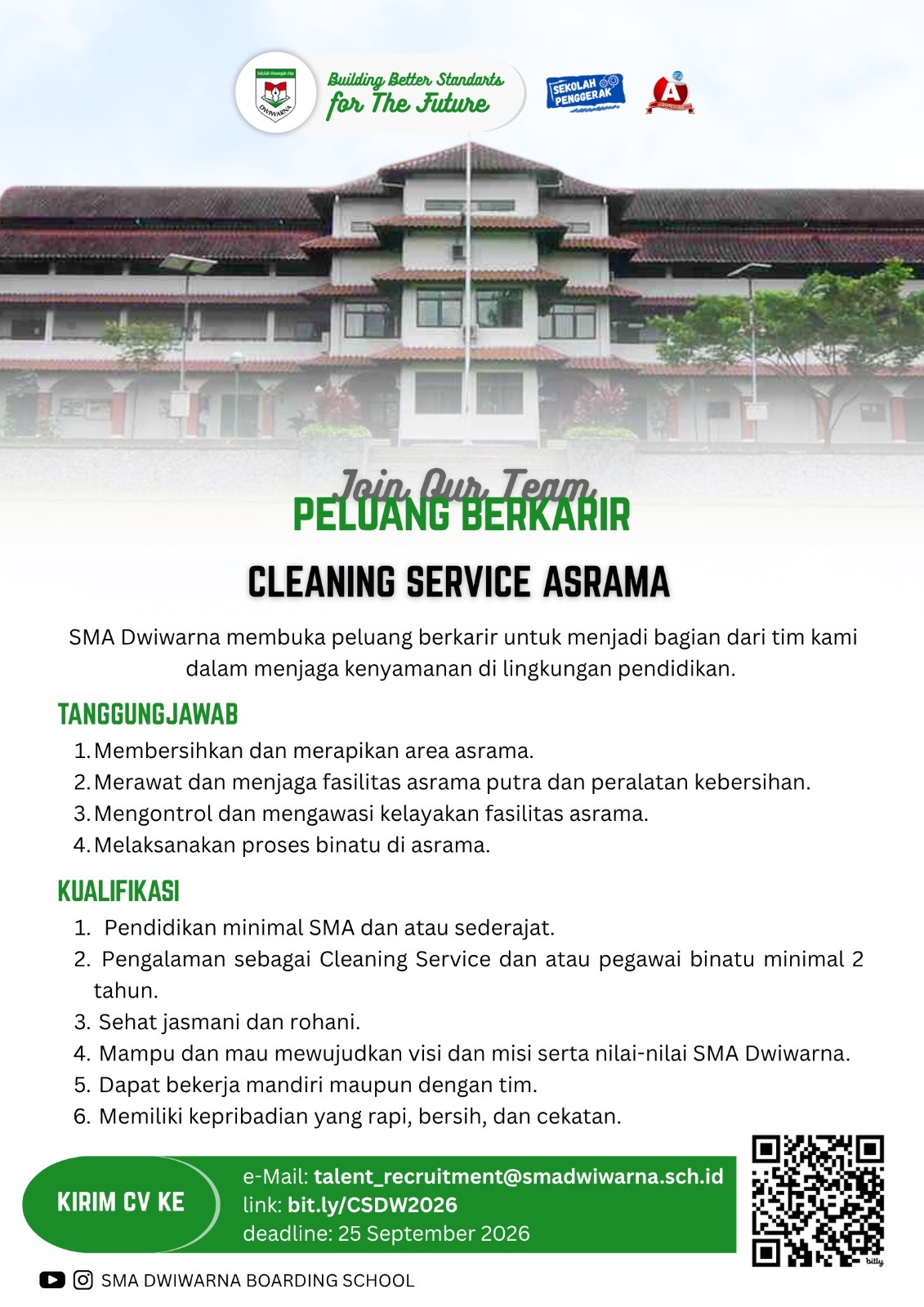 Lowongan Kerja Cleaning Service